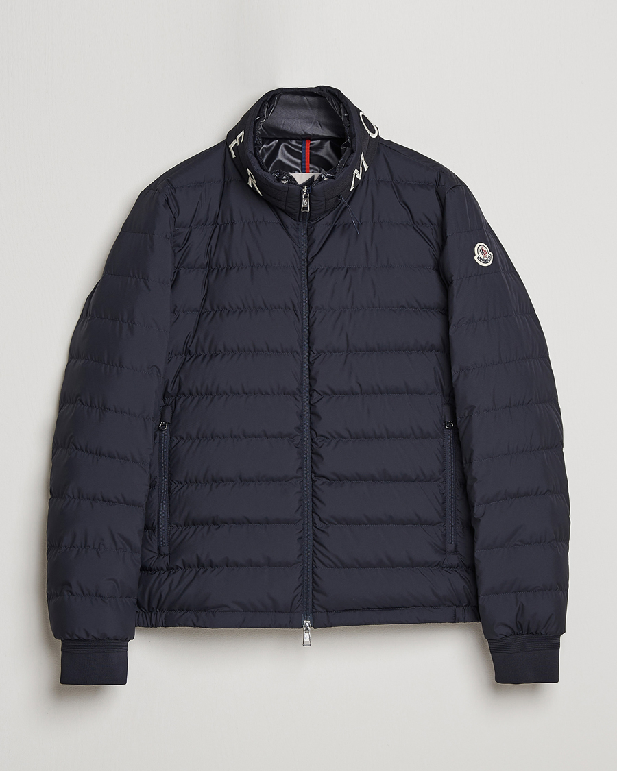 Moncler Akio Down Jacket Navy at CareOfCarl.com