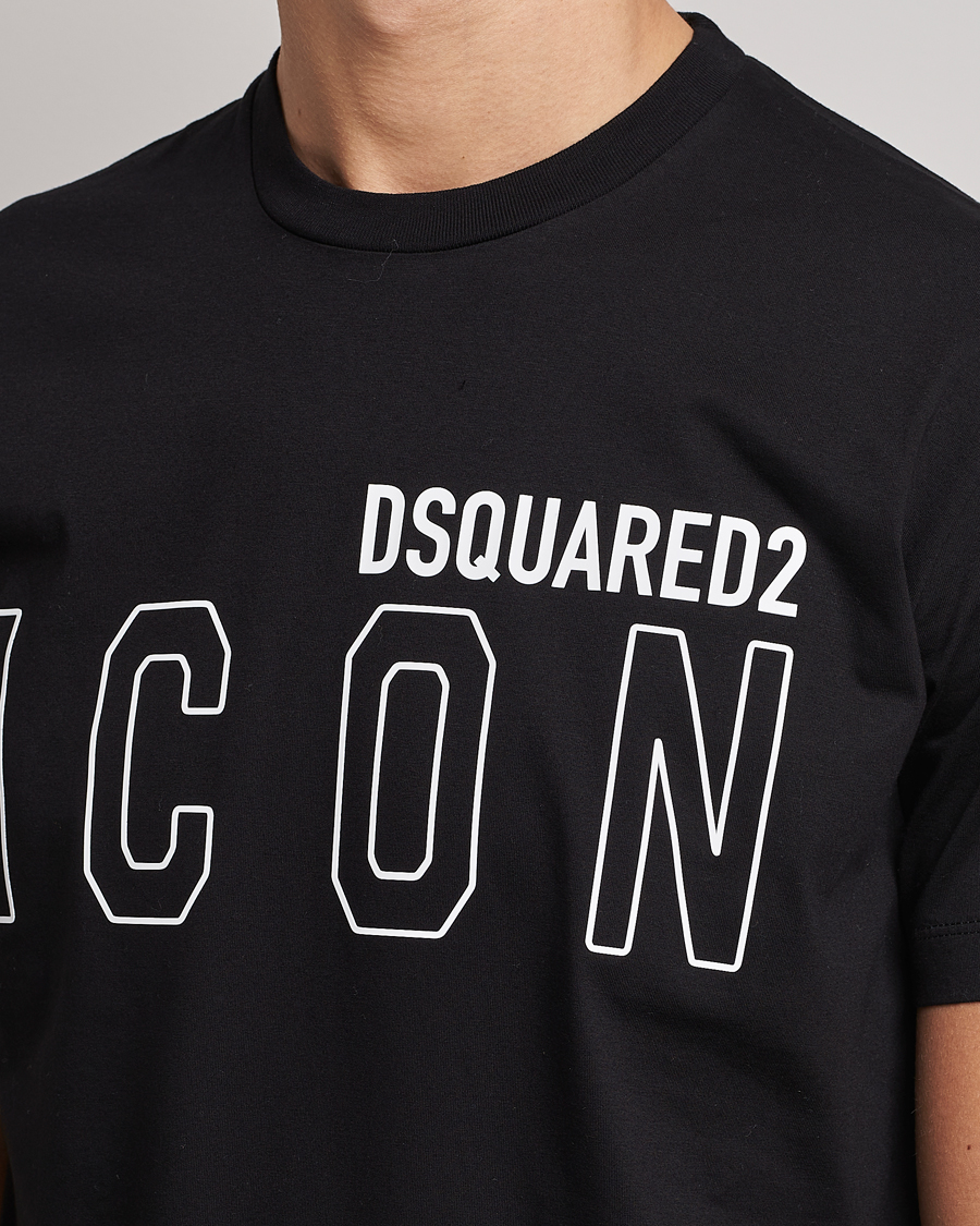 Dsquared2 Icon Transparent Logo Tee Black at CareOfCarl.com
