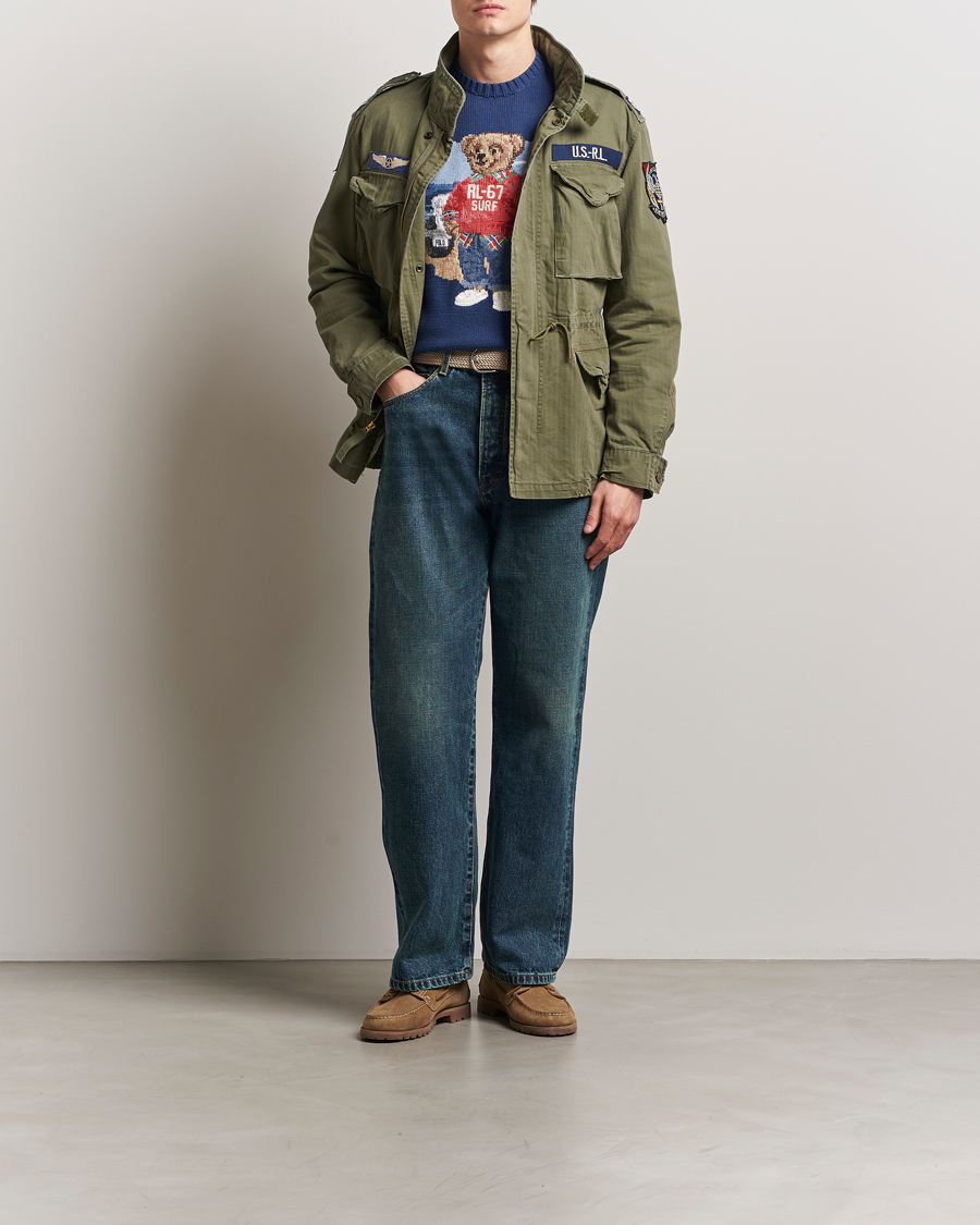 Polo Ralph Lauren Herringbone Field Jacket Olive Mountain at