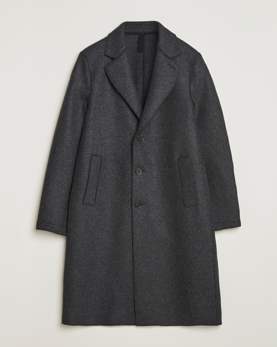 Harris Wharf London Cashmere Blend Overcoat Anthracite at