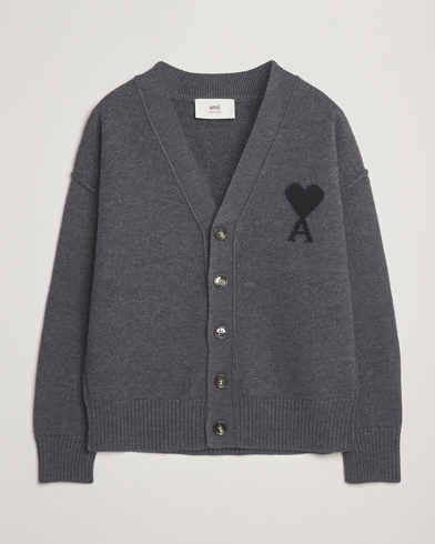 John Smedley Petworth Extra Fine Merino Cardigan Charcoal at
