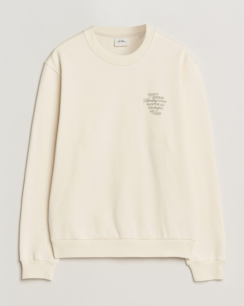 Lacoste Crew Neck Sweatshirt White at CareOfCarl.com