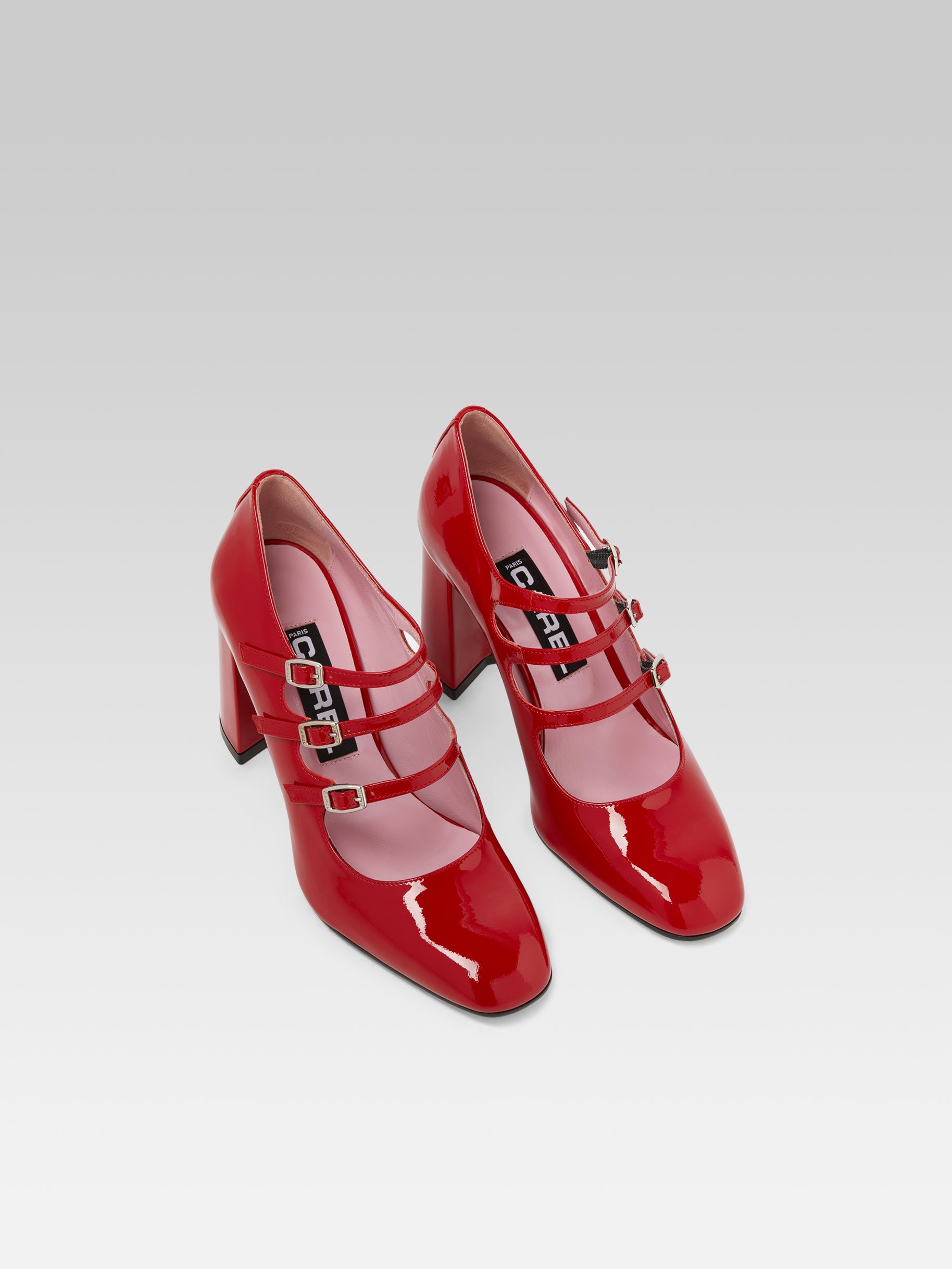 Keel - Red patent leather Mary Janes pumps | Carel Paris