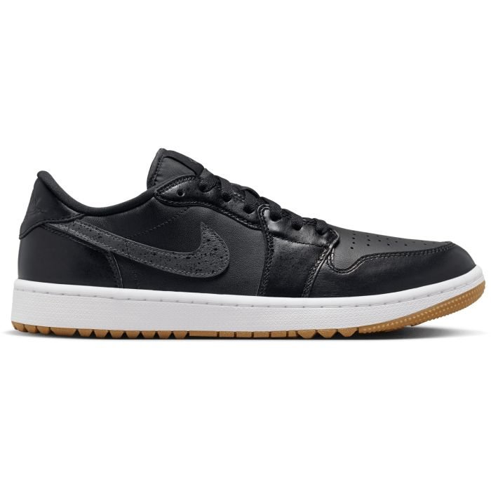 Nike Air Jordan 1 Low G Golf Shoes Black/Gum Medium Brown/White