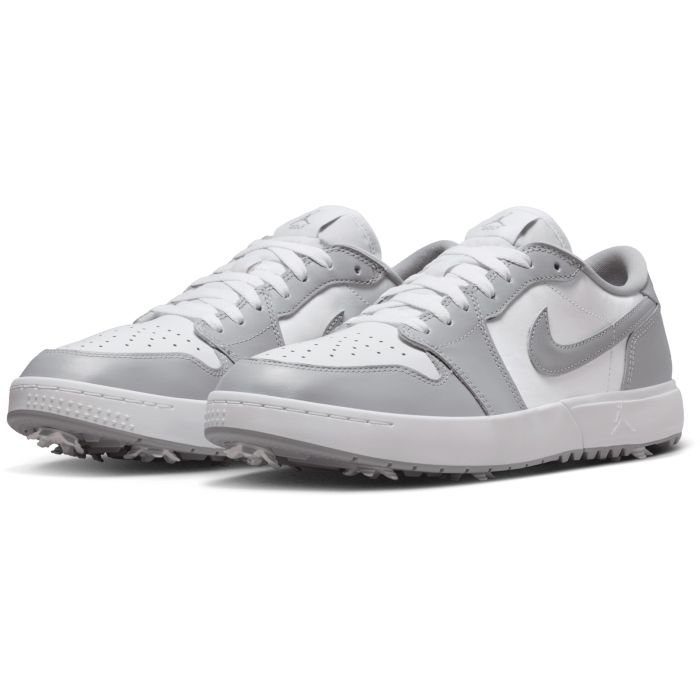 Nike Air Jordan 1 Low G Spike Golf Shoes Wolf Grey/Wolf Grey/White