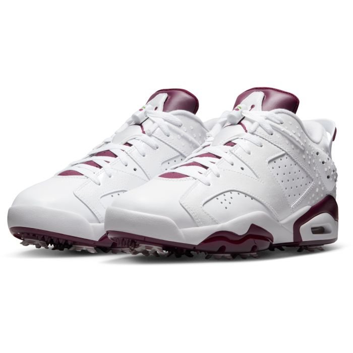 Nike Air Jordan Retro 6 G NRG Golf Shoes White/Bordeaux - Carl's