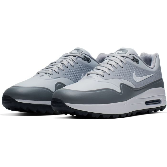 Nike Air Max 1 G Golf Shoes Platinum/White/Grey - Carl's Golfland