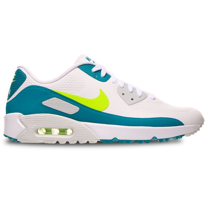 Nike Air Max 90 G Golf Shoes White/Volt/Bright Spruce - Carl's