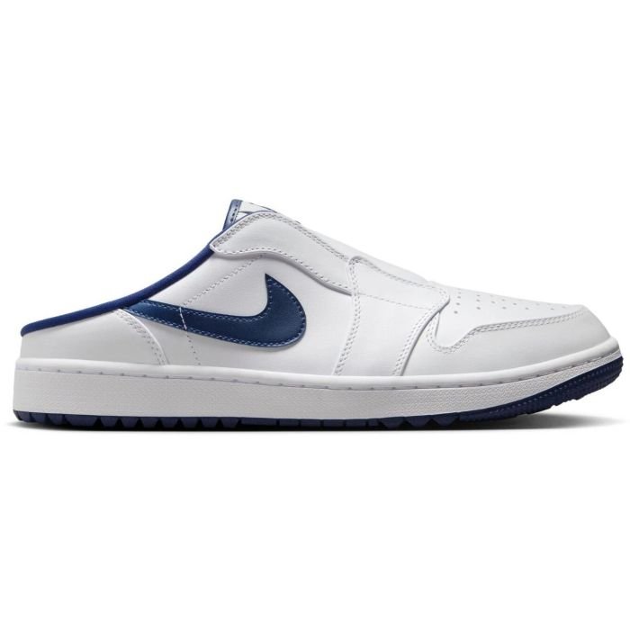 Nike Air Jordan 1 G Mule Golf Shoes White/Midnight Navy - Carl's