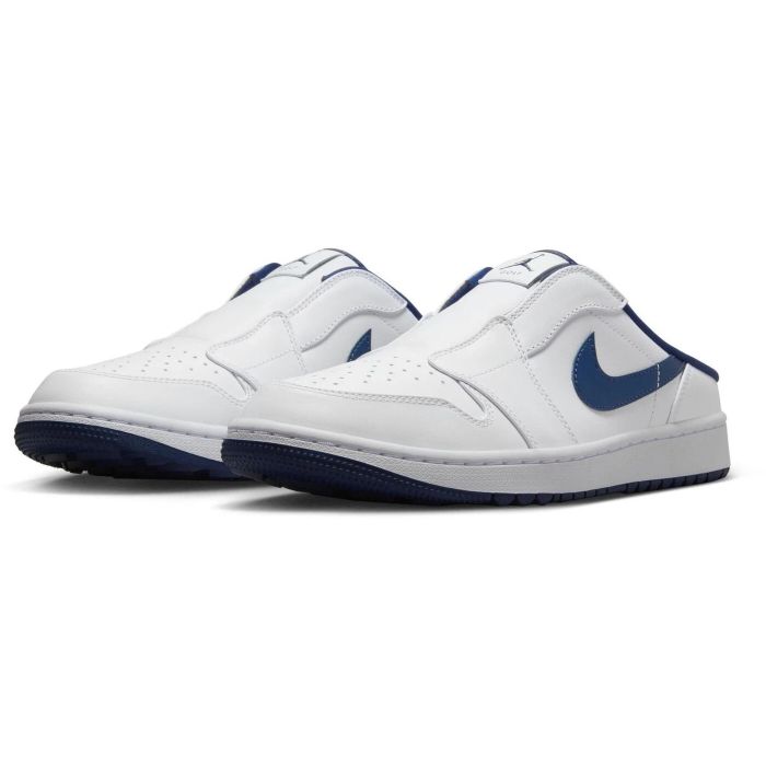 Nike Air Jordan 1 G Mule Golf Shoes White/Midnight Navy - Carl's