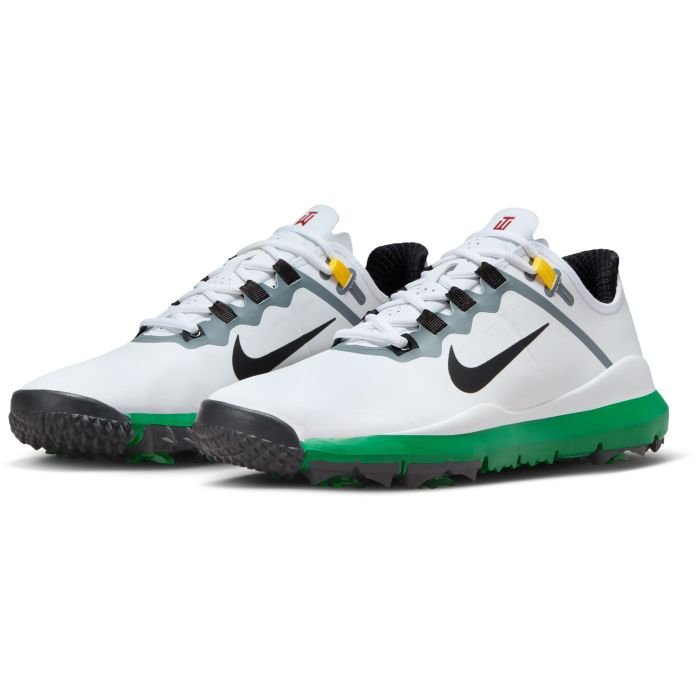 Nike TW Tiger Woods 13 Golf Shoes White/Black/Pine Green/Cool Grey