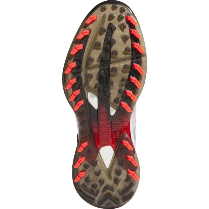 adidas Adizero ZG BOA Spikeless Golf Shoes Cloud White/Lucid Red