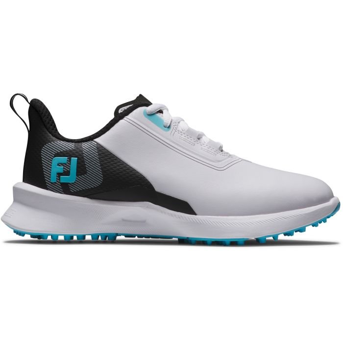 FootJoy Junior Fuel Golf Shoes White/Black/Blue 45042 - Carl's