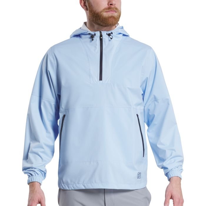 FootJoy HydroLite X Golf Rain Hoodie Light Blue - Carl's Golfland