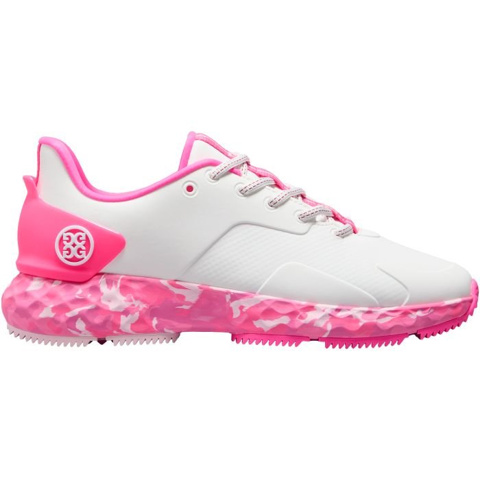 G/FORE Women's MG4+ Camo Sole Golf Shoes Snow/Knockout Pink