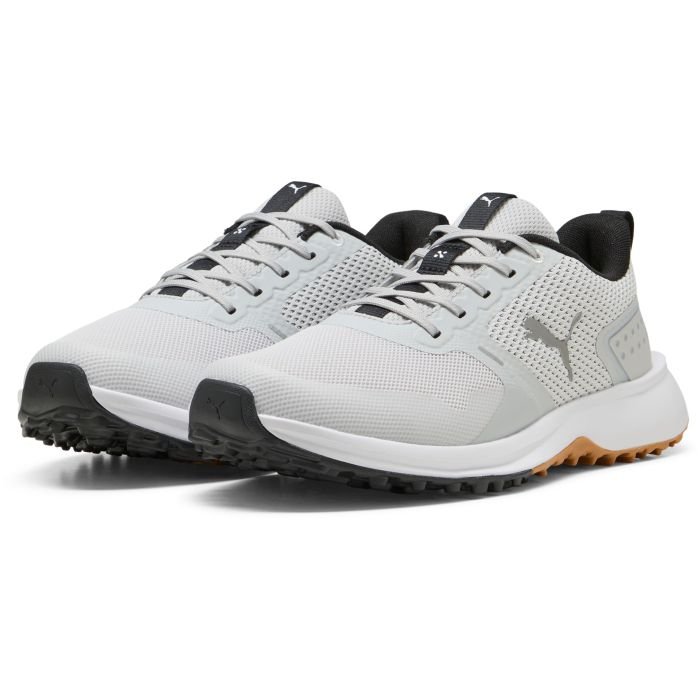PUMA FUSION GRIP 6 Spikeless Golf Shoes Feather Gray/Puma Black