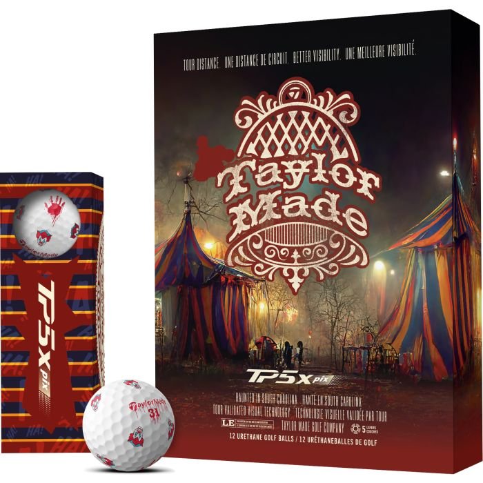 TaylorMade TP5x pix Nightmare Circus Collection Golf Balls