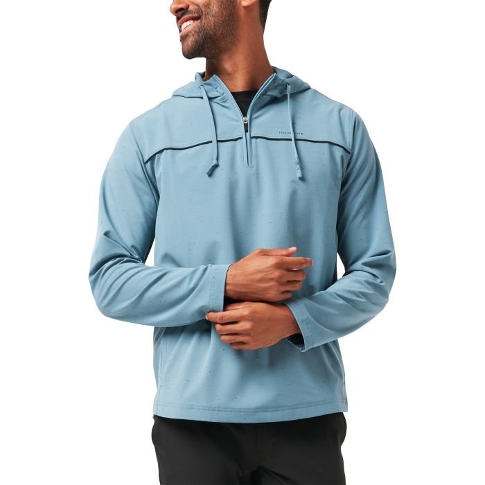 TravisMathew Travel Bliss Quarter Zip Golf Hoodie ON SALE - Carl's