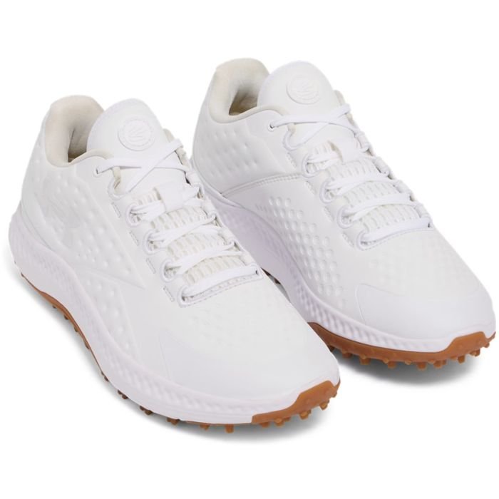 Under Armour Curry 1 Golf Shoes Summit White/Gum - Carl's Golfland