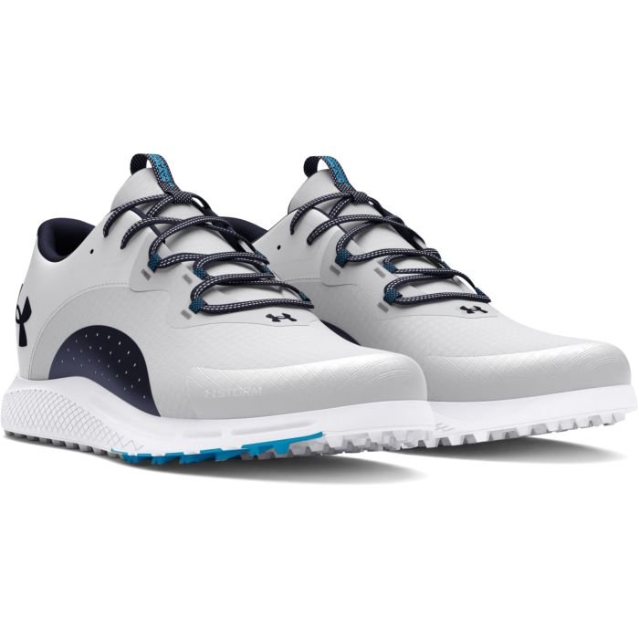 Under Armour UA Charged Draw 2 SL Golf Shoes Halo Gray/Capri/Navy