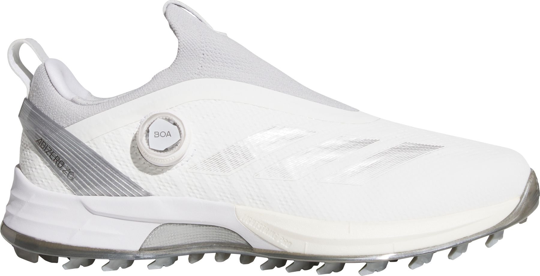adidas Adizero ZG BOA Spikeless Golf Shoes Cloud White/Silver