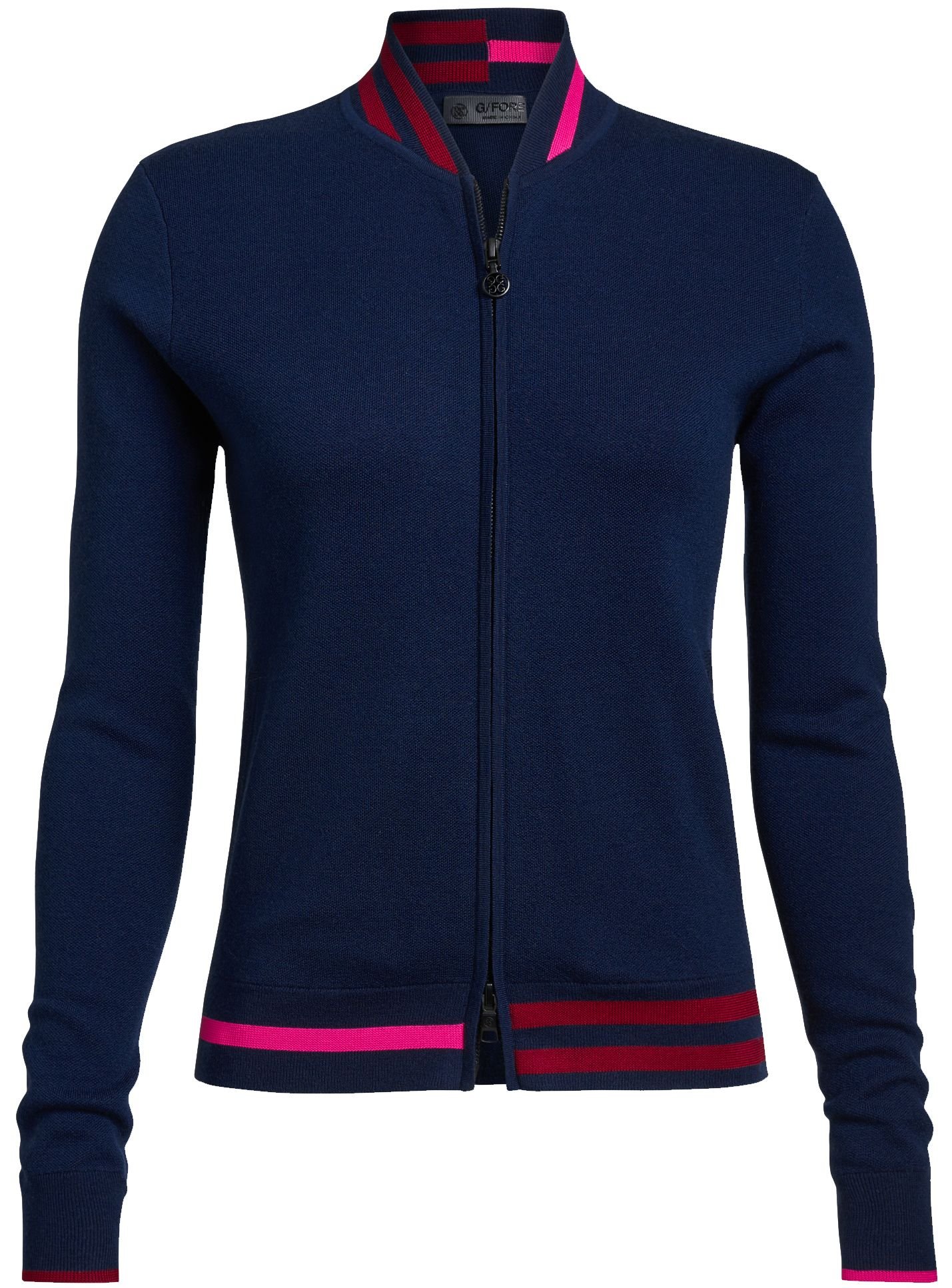 G/FORE Women's Fore Jacquard Wool Full Zip Bomber Golf Sweater