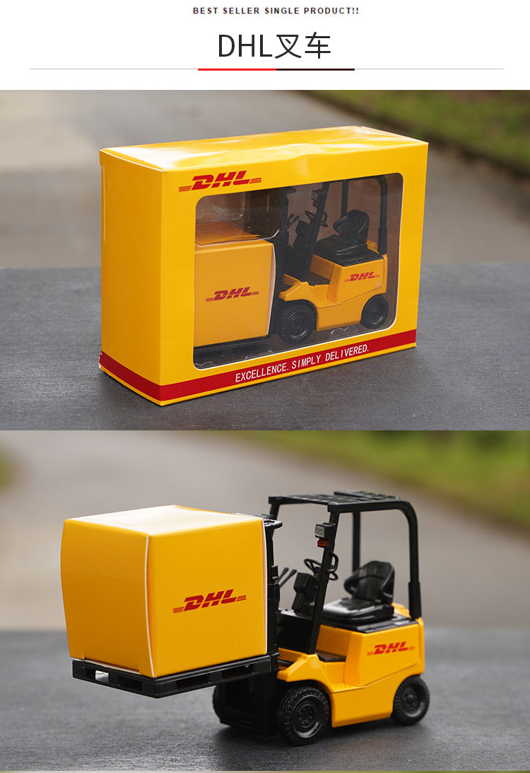 Original factory 1:24 Lizhiyou DHL forklift LINFOX warehouse