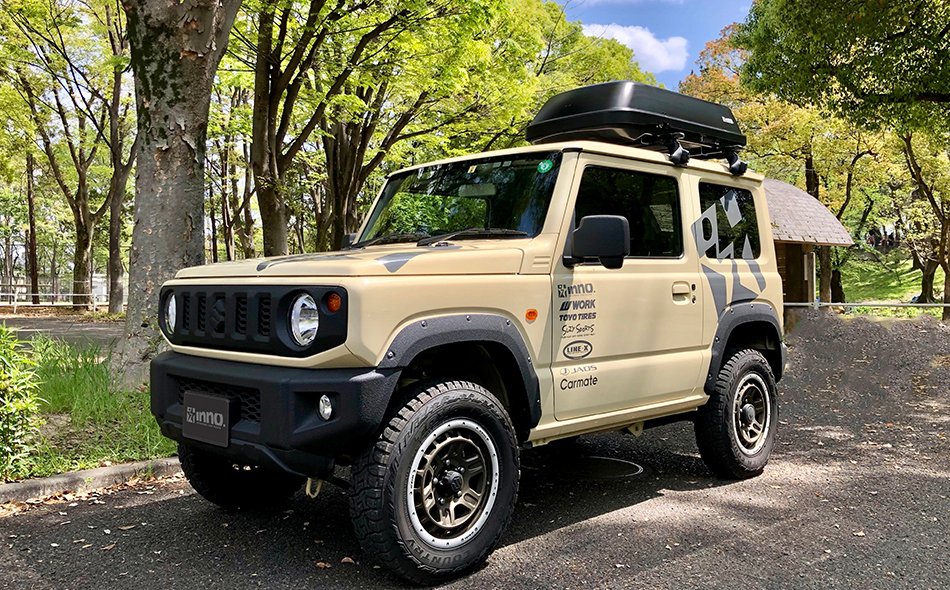 ジムニーや軽ハイトワゴンに似合う、コンパクトなスクエア型ルーフ