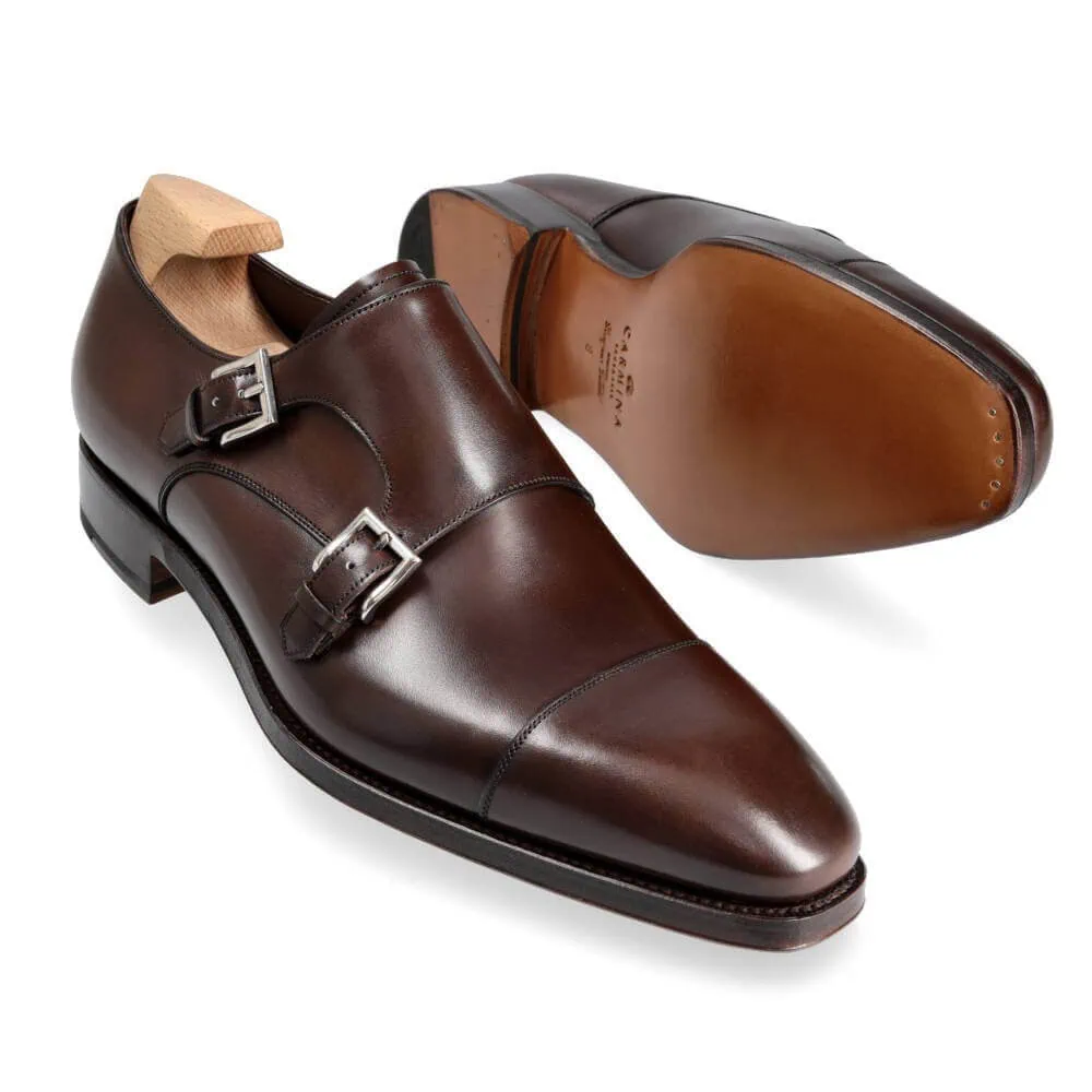 ダブルモンクストラップ（ボックスカーフ レイン）80544 - Carmina