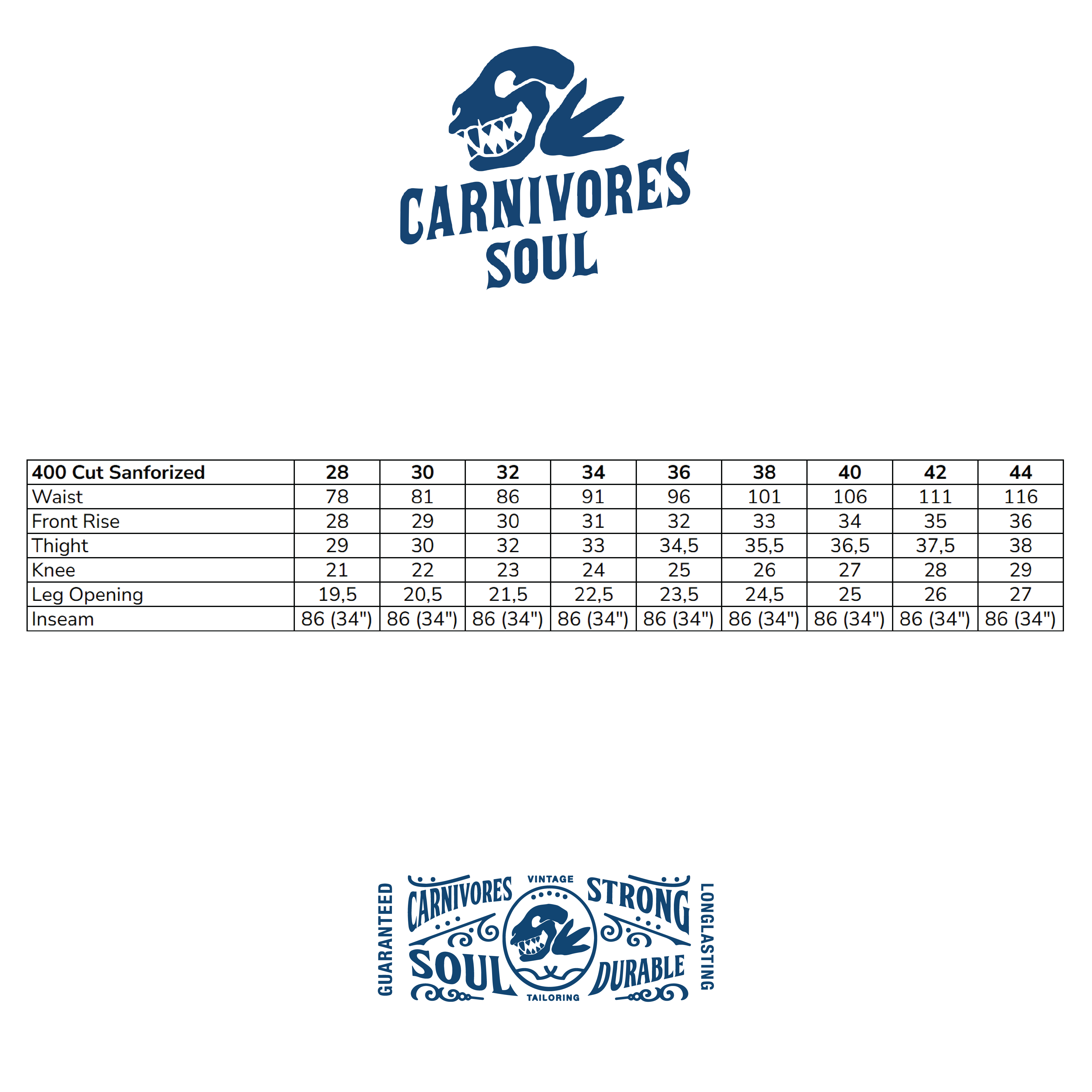 Carnivores Soul – WILDCAT 13 Oz Indigo Stretch Selvedge Denim