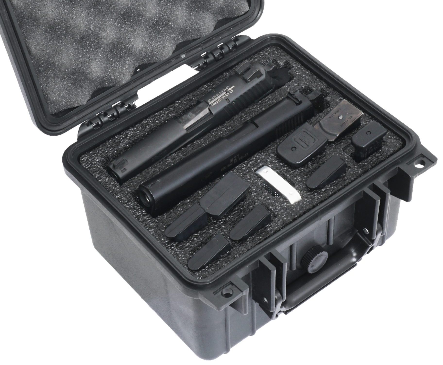 Case Club 2 Pistol Waterproof Case with Silica Gel & Heavy-Duty Foam