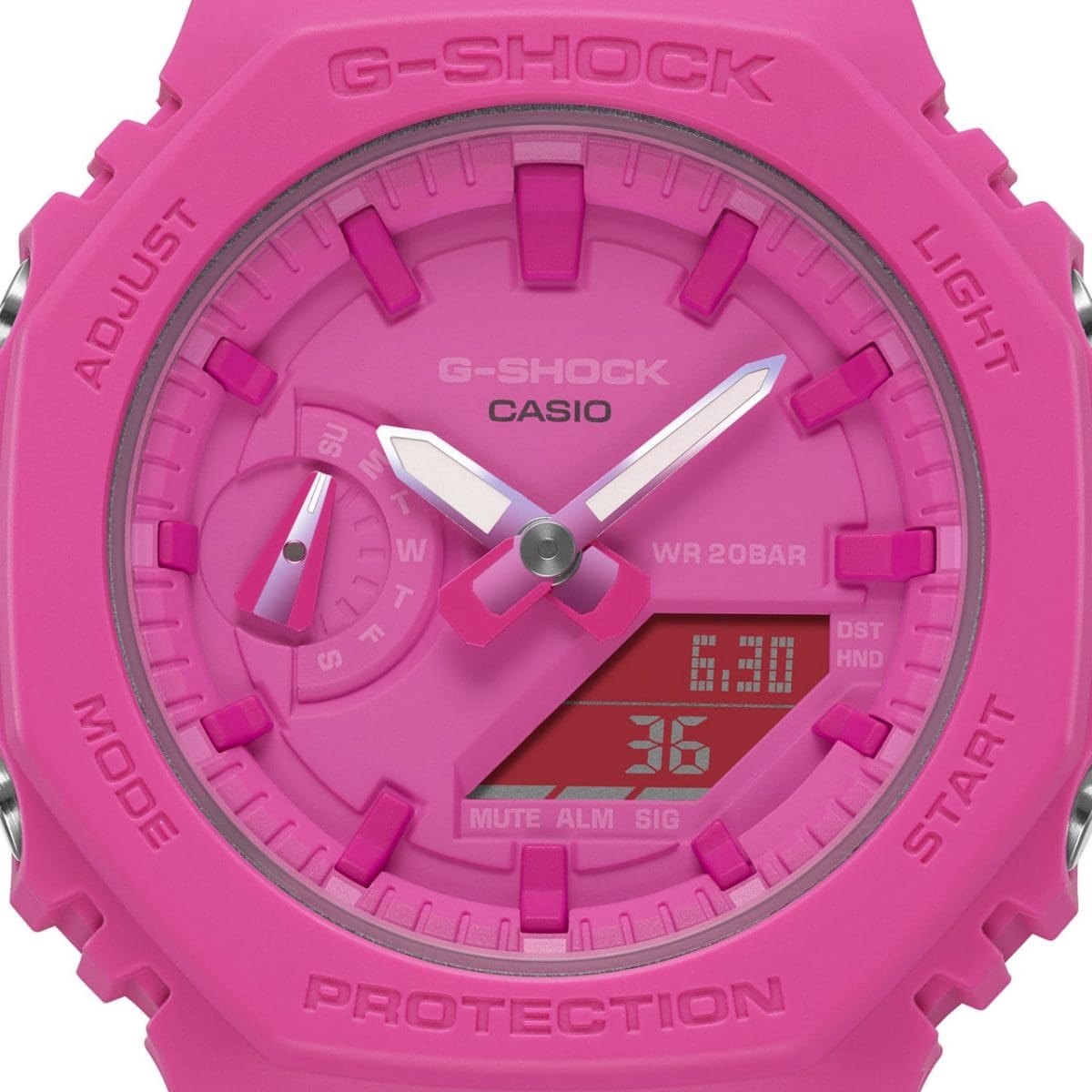GMAS2100P-4A | G-SHOCK GMA-S2100P-4A: Hot Pink Statement Watch