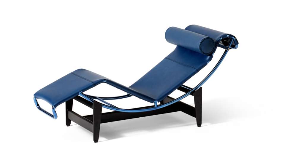 青と白のストライプ ラウンジチェア 青と白のストライプ ラウンジ