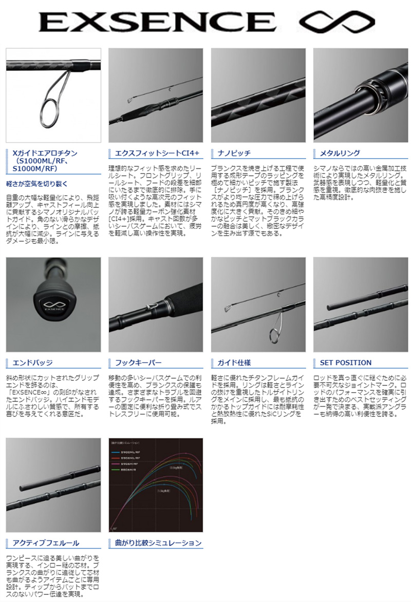 シマノ(SHIMANO) エクスセンス ∞(インフィニティ) B806MR エクス