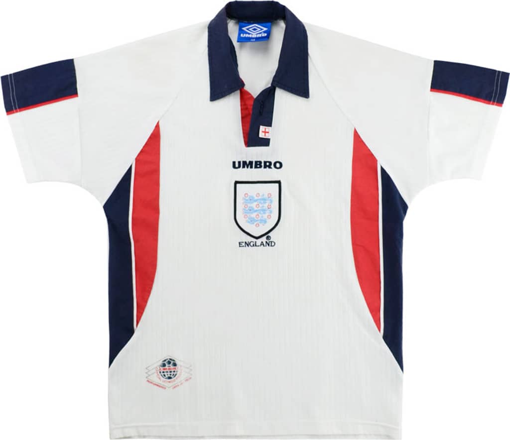1997-99 England Home Shirt - 6/10 - (Y)