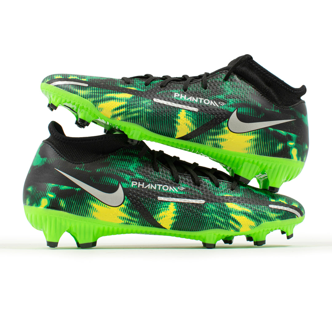 Nike Phantom GT2 SW Academy Black Green GF FG – Classic Soccer Cleats