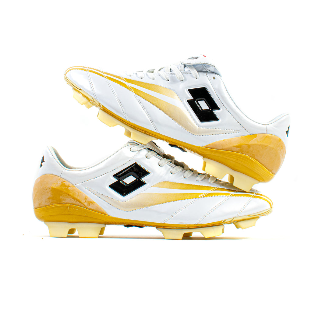 Lotto Zhero Evolution White Gold FG – Classic Soccer Cleats