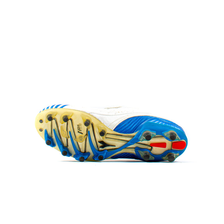 Diadora Maximus RTX 14 White Blue FG – Classic Soccer Cleats