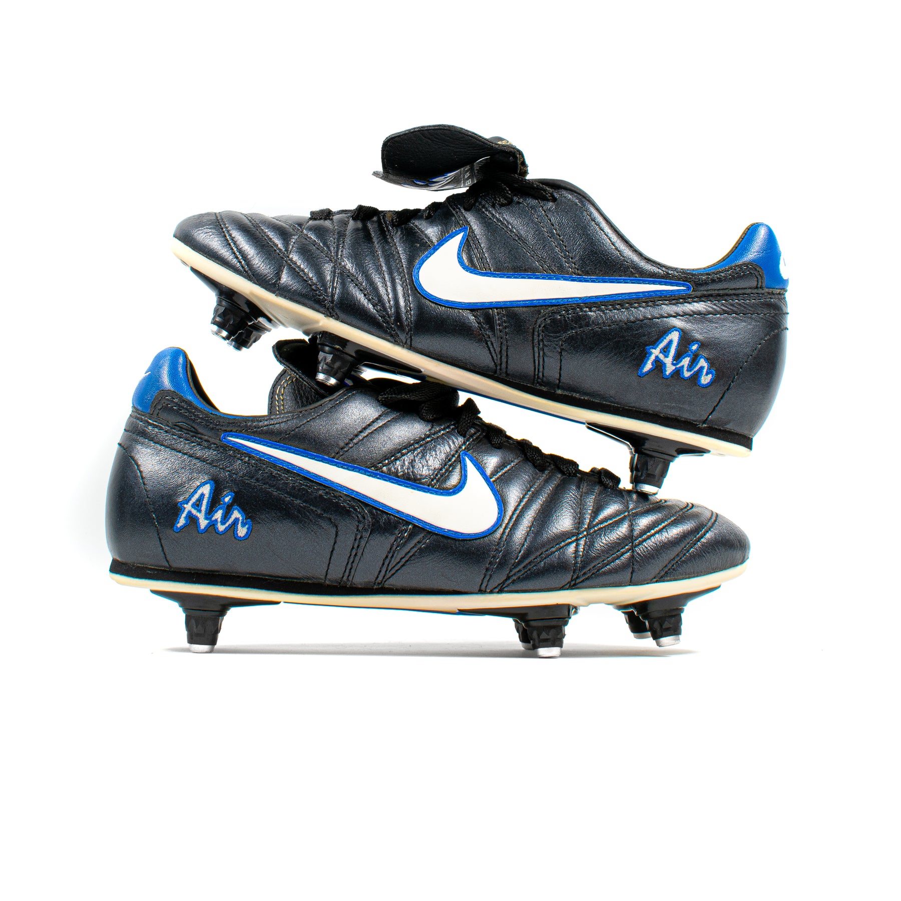 Nike Tiempo Air Brasilia 3 Black Blue SG – Classic Soccer Cleats