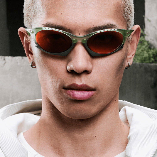 Oakley Plantaris Sunglasses - Matte Transparent Fern/Prizm