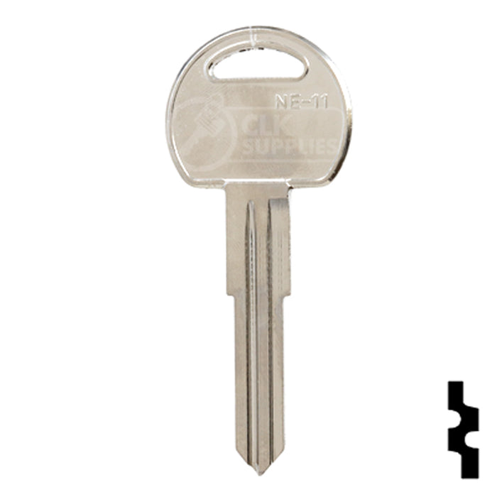 Uncut Key Blank | Kenworth | NE48-NP, NE-11, X170