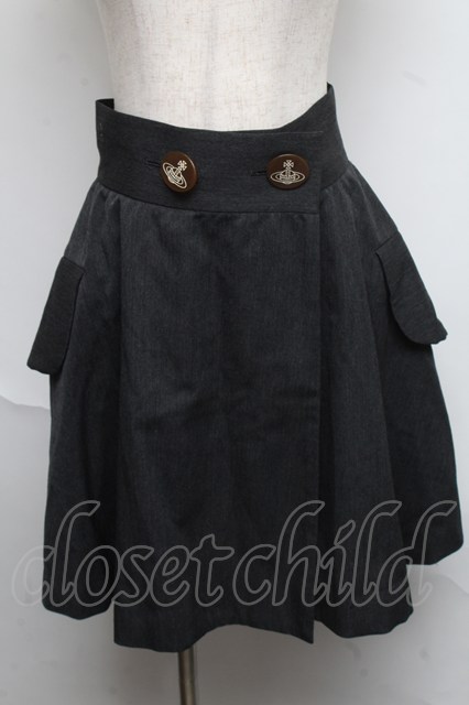 ヴィヴィアンウエストウッド 中古 / ライディングスカート 3 グレー S