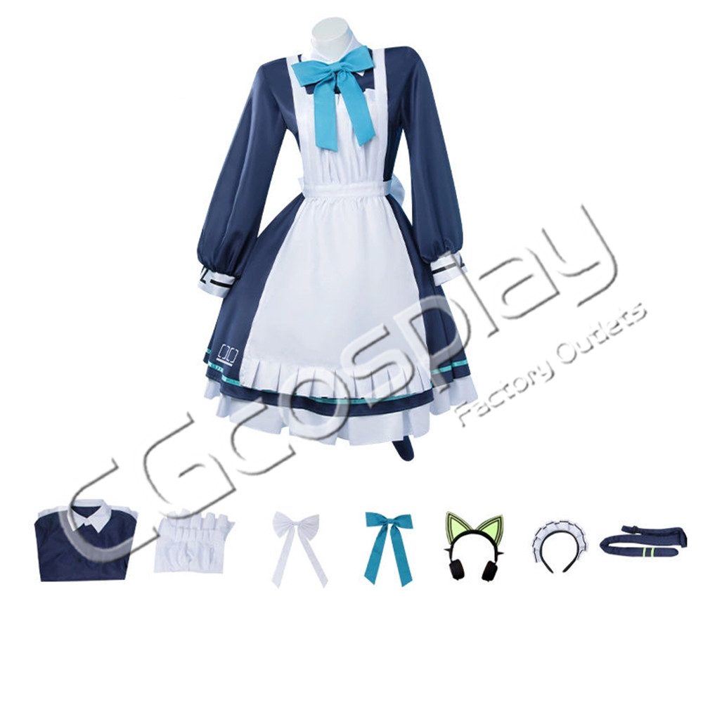 ブルーアーカイブ 才羽ミドリ 才羽モモイ メイド コスプレ衣装