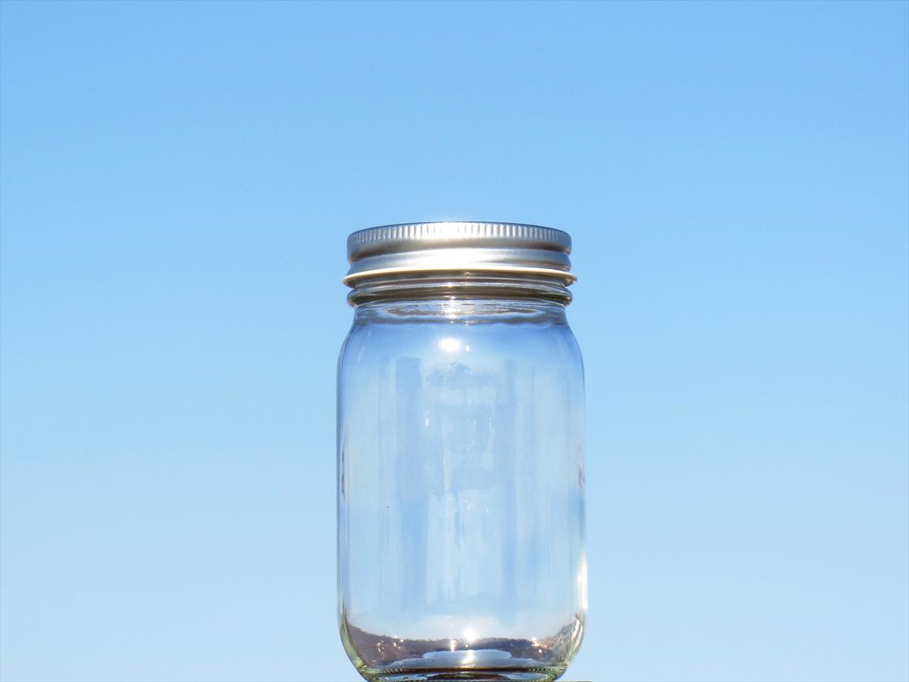 蜂蜜キャップも選べる使いやすいサイズの保存瓶 M225 です