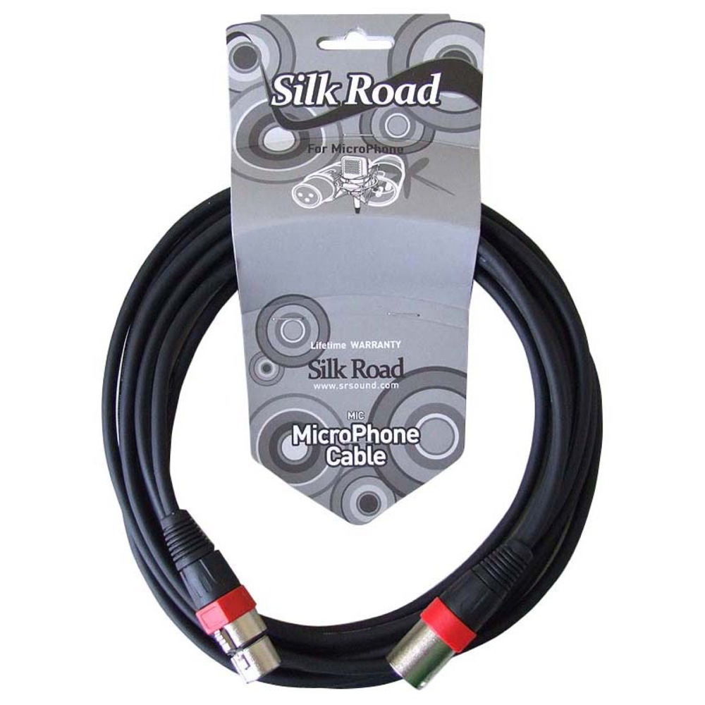 Silk Road LM203-5 マイクケーブル XLRオス-メス 5メートル(シルク