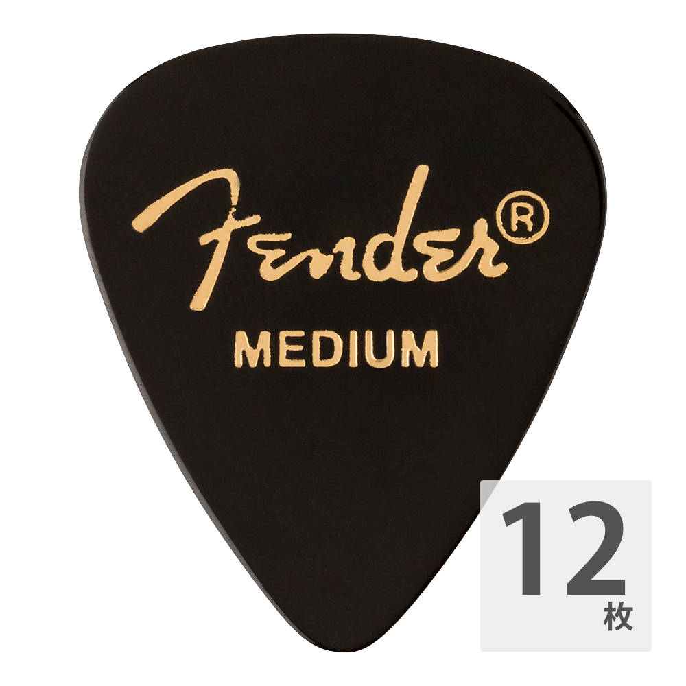 フェンダー Fender 351 Shape Premium Picks Medium Black ギター