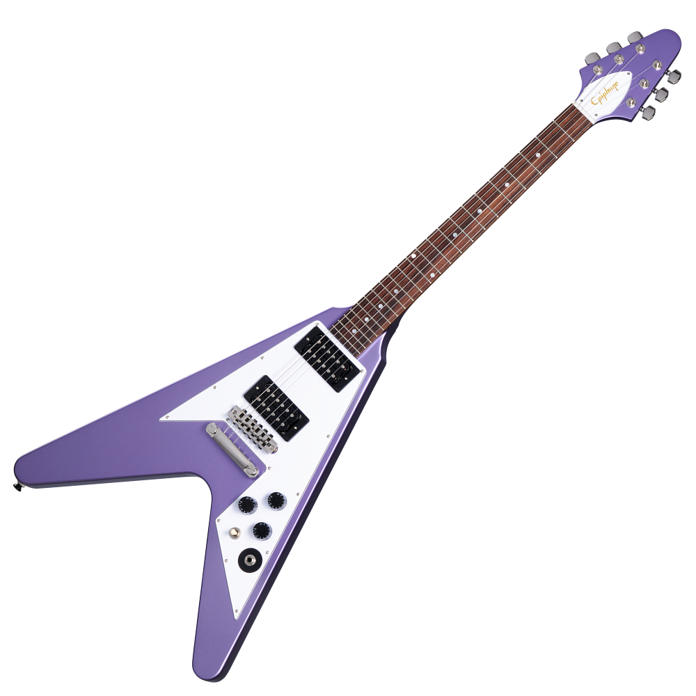 Epiphone エピフォン Kirk Hammett 1979 Flying V Purple Metallic
