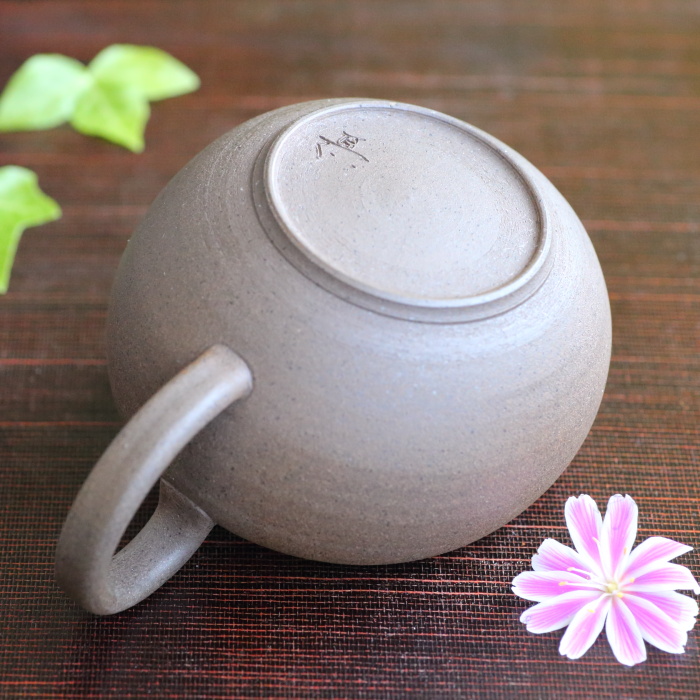 純銀製 花文様彫金 湯冷まし 煎茶道具 純銀製 花文様彫金 湯冷まし