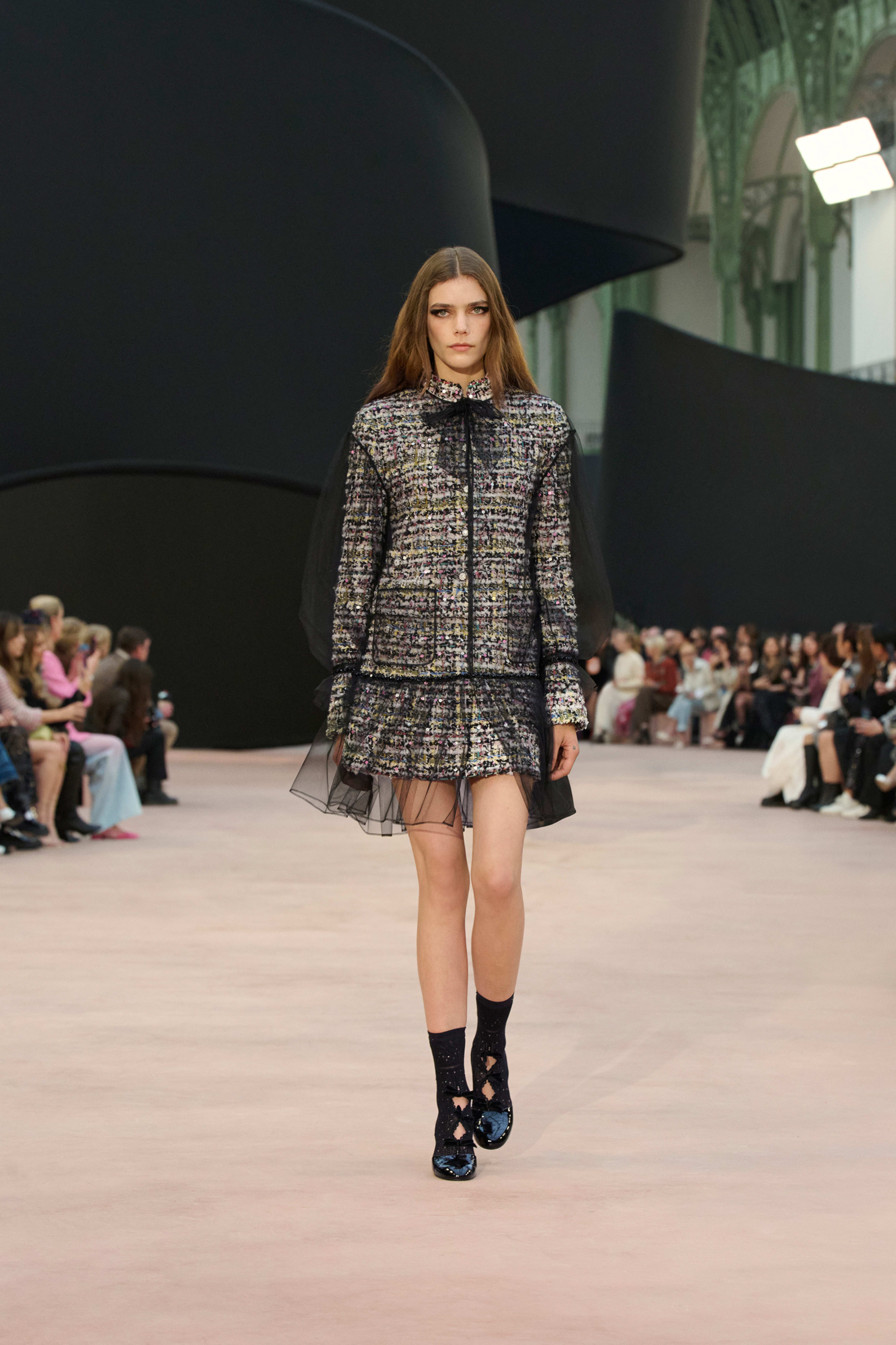 ショート スカート - コットン ツイード、マルチカラー — ファッション