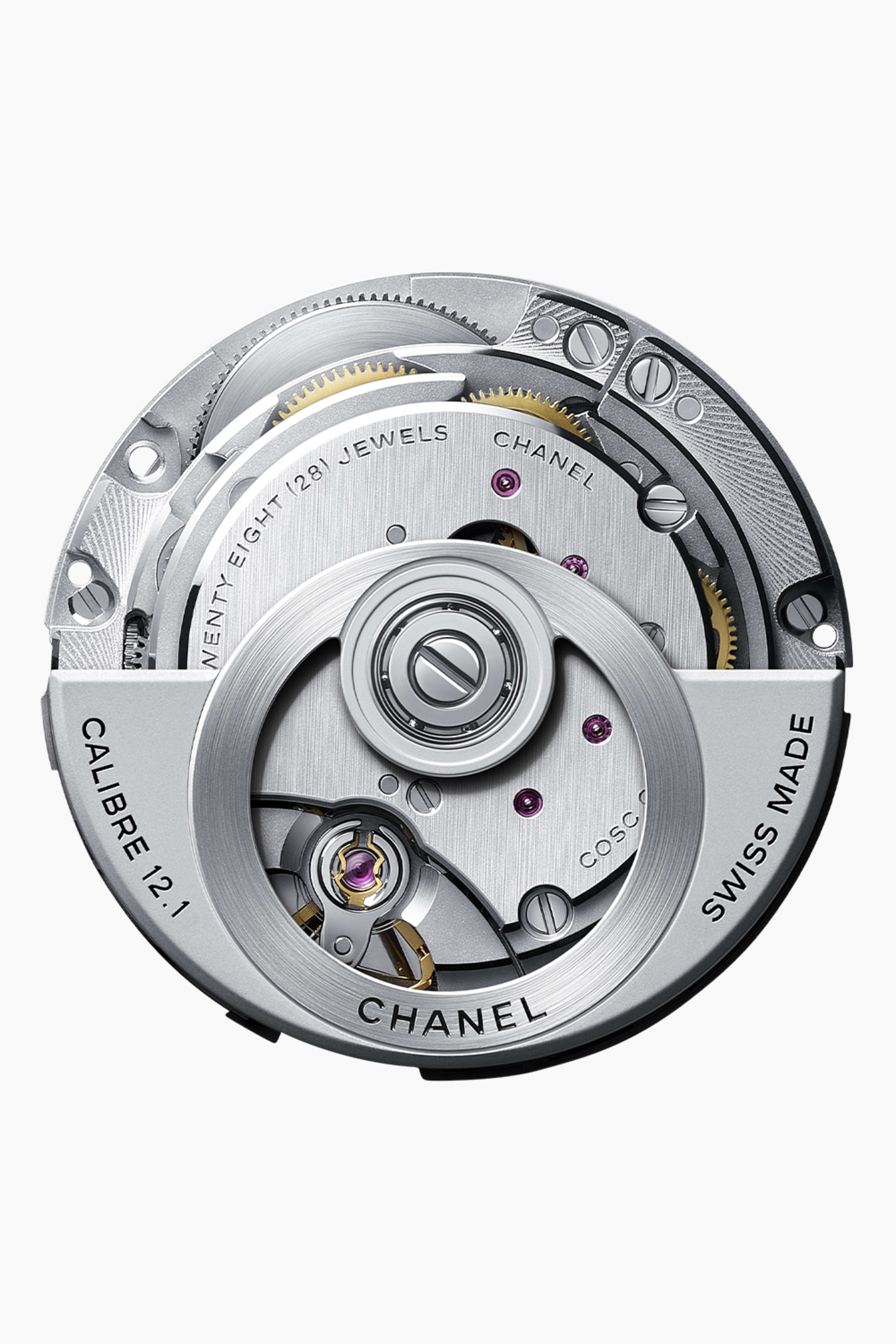 J12 Paradoxe Watch Caliber 12.1, 38 mm - White ceramic | CHANEL